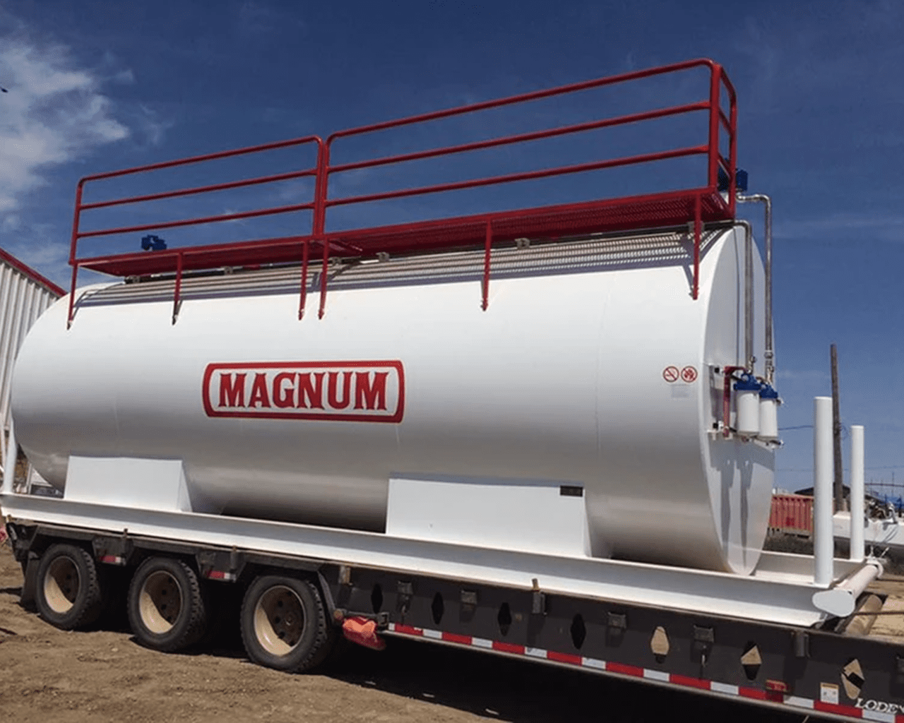 2. Magnum Tank Packages available at B&A Petroleum Three customer service representatives lift the words